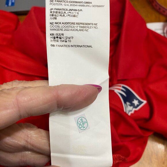 XL Red New England Patriots Polo by Fanatics - Picture 5 of 5